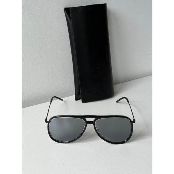 NEW Saint Laurent Classic 11M Aviator Sunglasses in Black - Picture 4 of 7